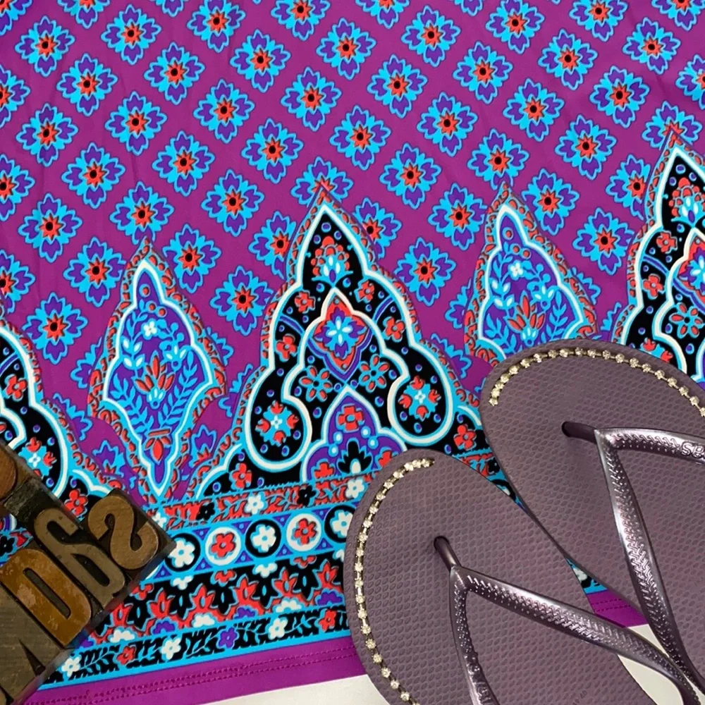 ❤️HOST PICK❤️🏊‍♀️NANETTE LEPORE SWIM Moroccan Deep V Swim Suit Cover-Up - Picture 9 of 10